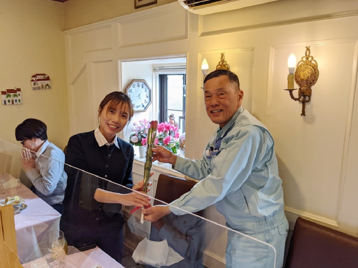 ムッシュ藤田さんでランチ　株式会社エムズ